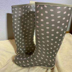 Polka Dot Rainboots